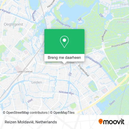Reizen Moldavië kaart