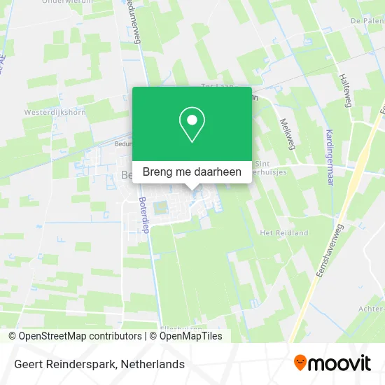 Geert Reinderspark kaart