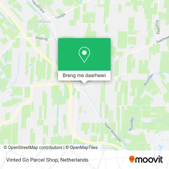 Vinted Go Parcel Shop kaart