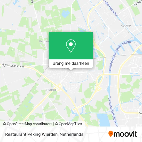 Restaurant Peking Wierden kaart