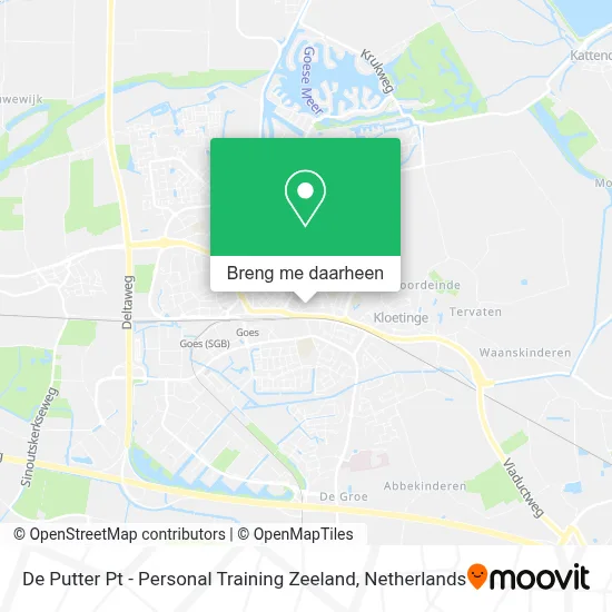 De Putter Pt - Personal Training Zeeland kaart