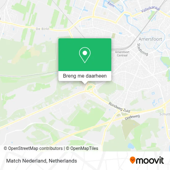 Match Nederland kaart