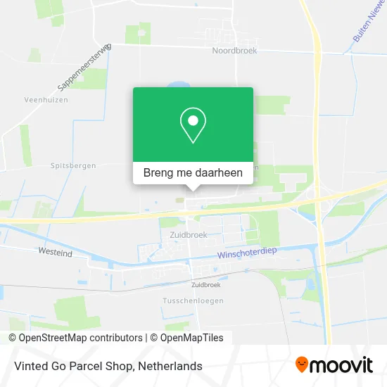 Vinted Go Parcel Shop kaart