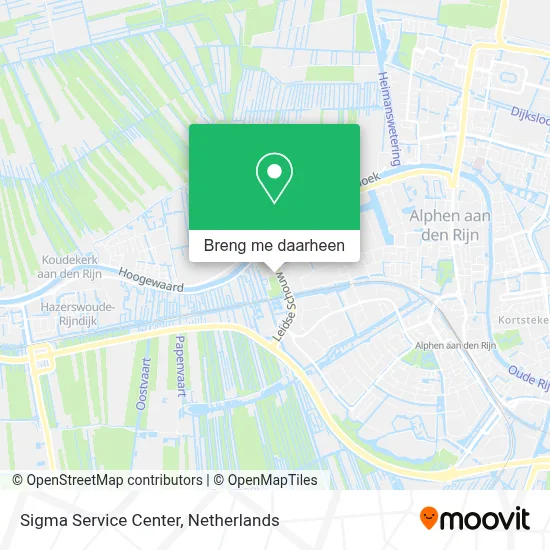 Sigma Service Center kaart