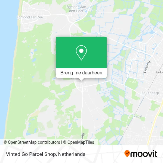 Vinted Go Parcel Shop kaart