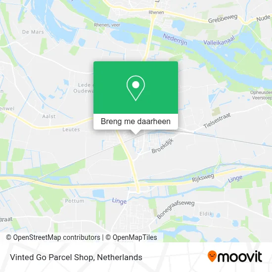 Vinted Go Parcel Shop kaart