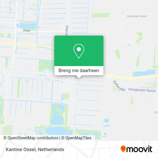 Kantine Ossel kaart