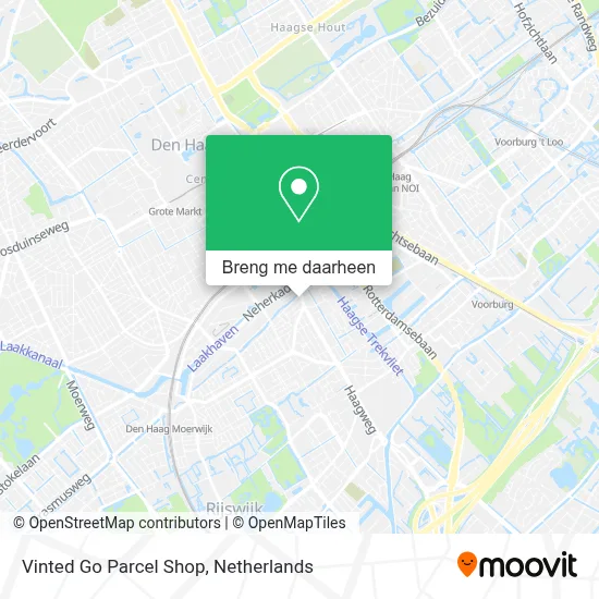 Vinted Go Parcel Shop kaart