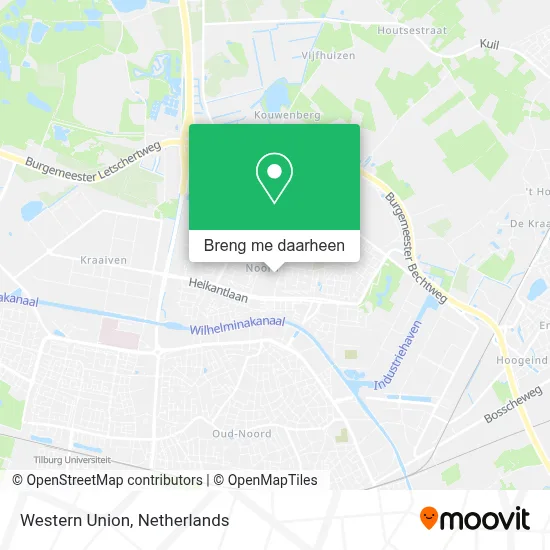 Western Union kaart
