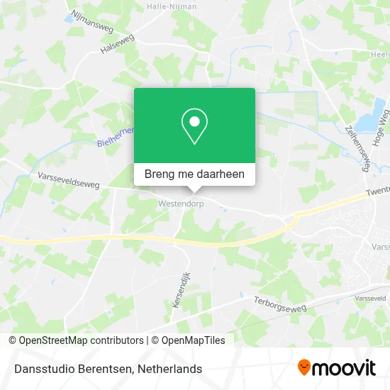 Dansstudio Berentsen kaart