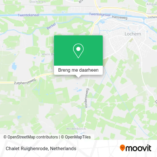 Chalet Ruighenrode kaart