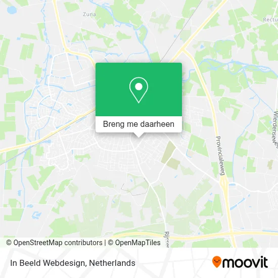 In Beeld Webdesign kaart