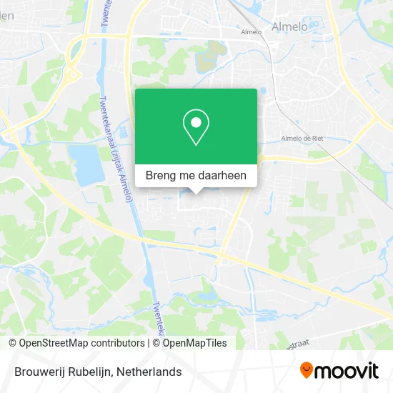 Brouwerij Rubelijn kaart