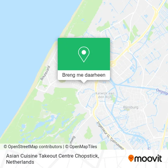 Asian Cuisine Takeout Centre Chopstick kaart