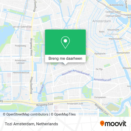 Tozi Amsterdam kaart