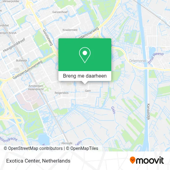 Exotica Center kaart