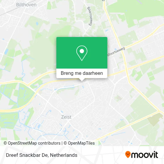 Dreef Snackbar De kaart