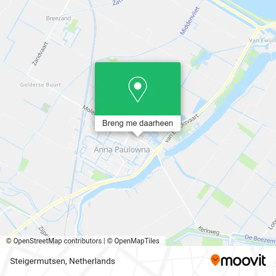 Steigermutsen kaart