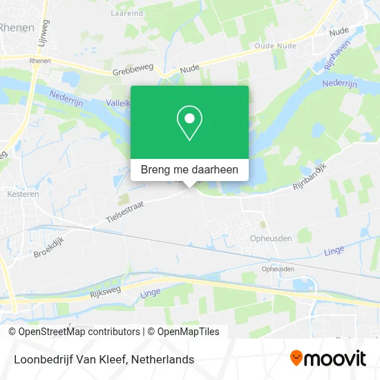 Loonbedrijf Van Kleef kaart