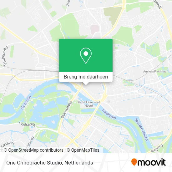 One Chiropractic Studio kaart