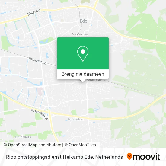 Rioolontstoppingsdienst Heikamp Ede kaart