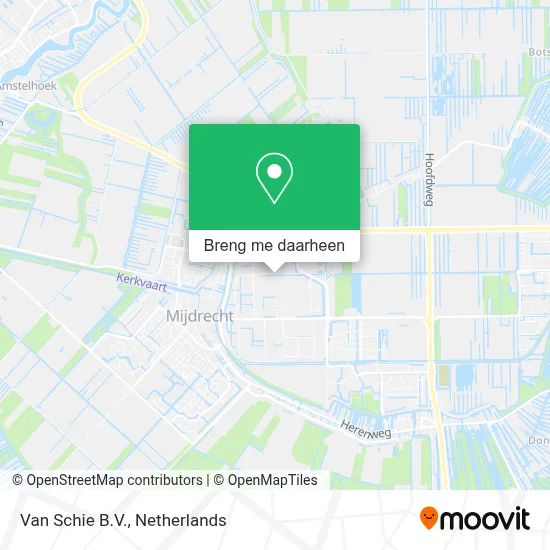 Van Schie B.V. kaart