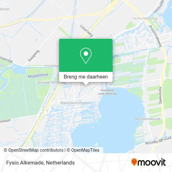Fysio Alkemade kaart