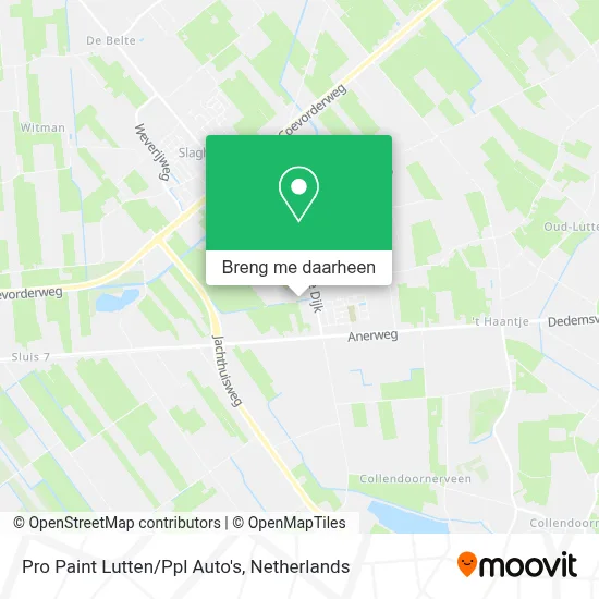 Pro Paint Lutten/Ppl Auto's kaart