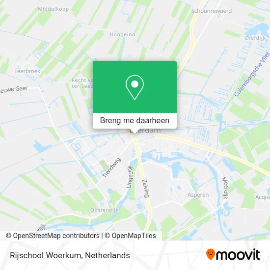 Rijschool Woerkum kaart