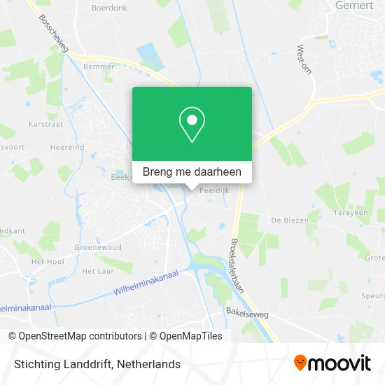 Stichting Landdrift kaart