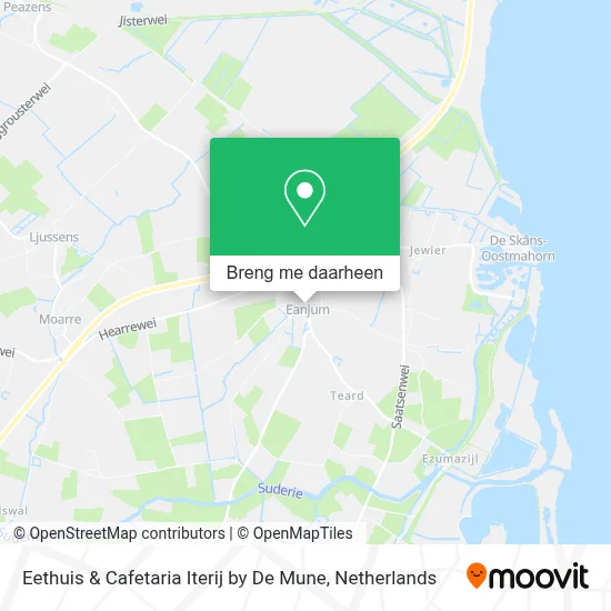 Eethuis & Cafetaria Iterij by De Mune kaart