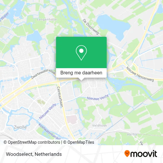 Woodselect kaart