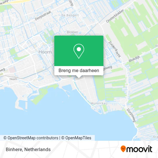 Binhere kaart