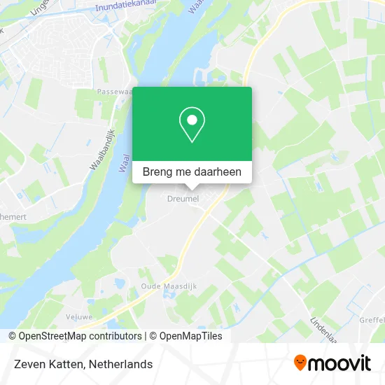Zeven Katten kaart