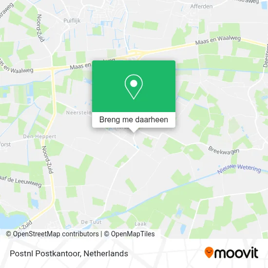 Postnl Postkantoor kaart