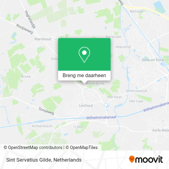 Sint Servatius Gilde kaart