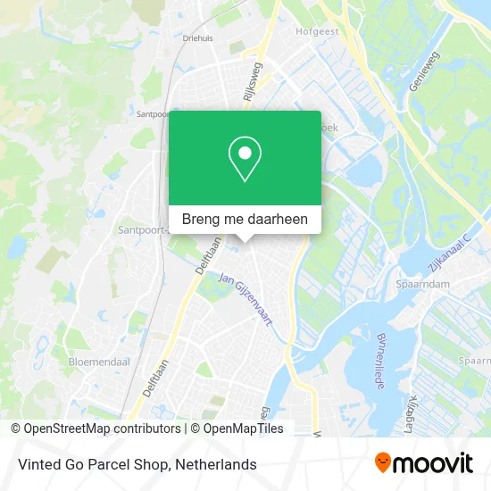 Vinted Go Parcel Shop kaart