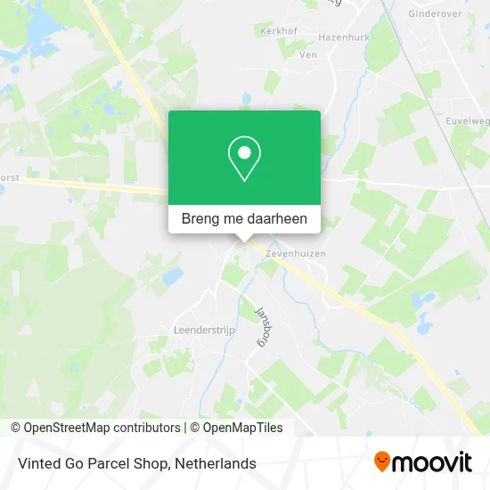 Vinted Go Parcel Shop kaart