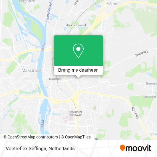 Voetreflex Seffinga kaart