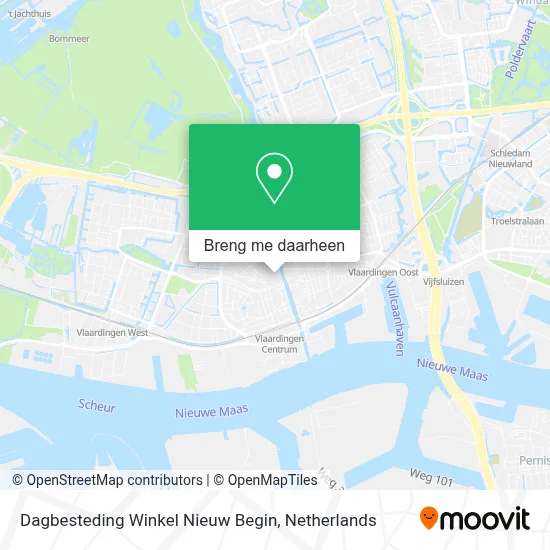 Dagbesteding Winkel Nieuw Begin kaart
