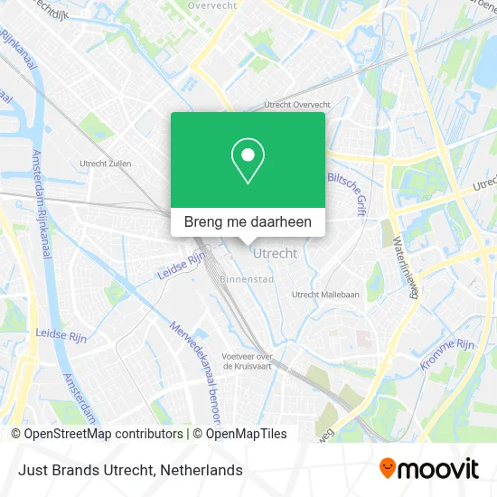 Just Brands Utrecht kaart