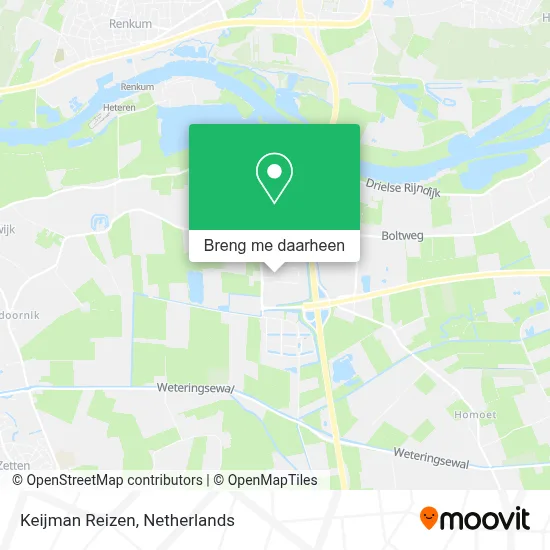 Keijman Reizen kaart