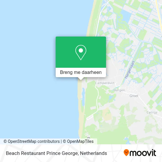 Beach Restaurant Prince George kaart