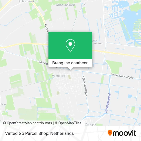 Vinted Go Parcel Shop kaart