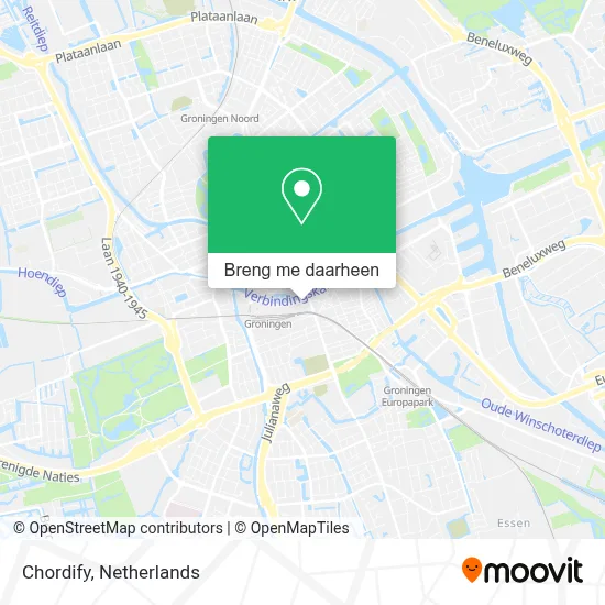 Chordify kaart