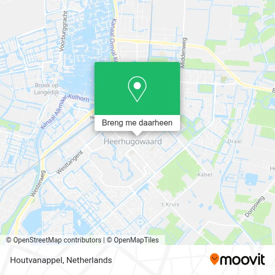 Houtvanappel kaart