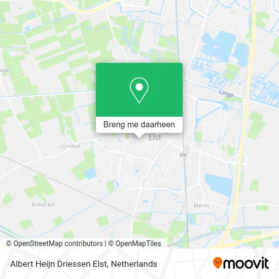 Albert Heijn Driessen Elst kaart