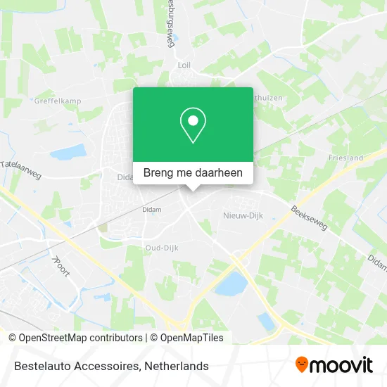 Bestelauto Accessoires kaart