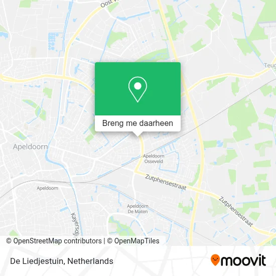 De Liedjestuin kaart
