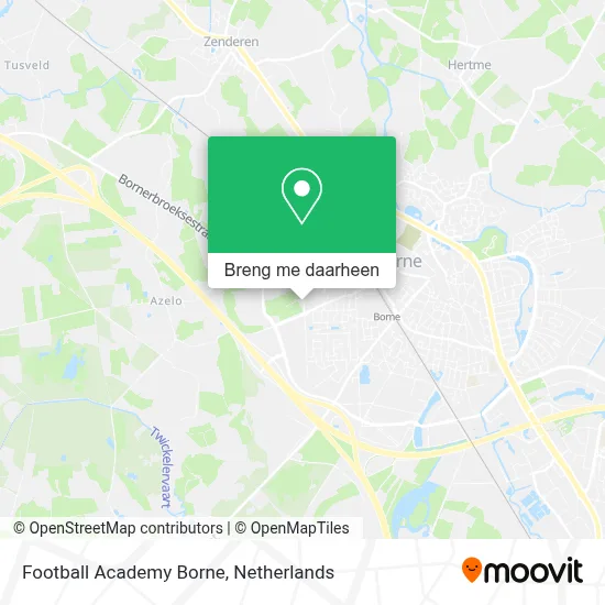Football Academy Borne kaart